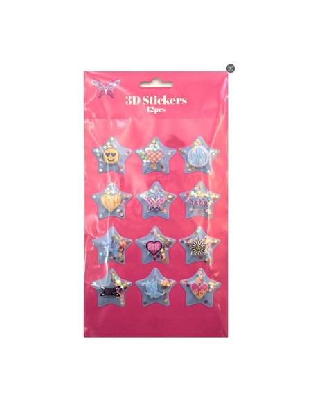 Αυτοκόλλητα 3D butterfly 12 τεμάχια