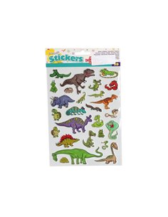 Αυτοκόλλητα 3D δεινόσαυροι Υ21x15εκ.