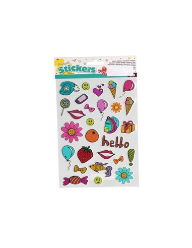 Αυτοκόλλητα 3D φαγητό Υ21x15εκ.