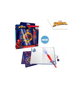 Σετ ημερολόγιο με μαγικό στυλό Spiderman Y23,5x22x5εκ.