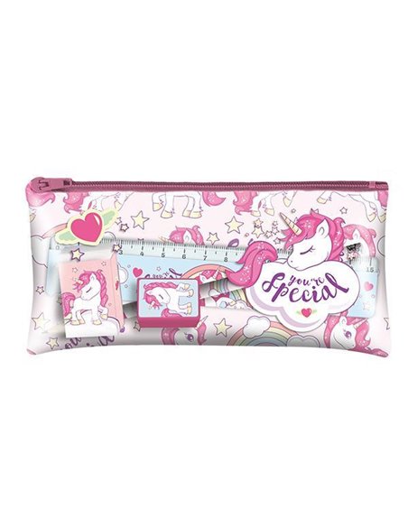 Σχολικό σετ "Unicorn" σε κασετίνα 10x19x2εκ.