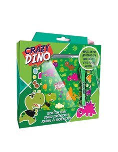 Σετ σημειωματάριο με μαγικό στυλό Crazy Dino Y23,5x22x5εκ.