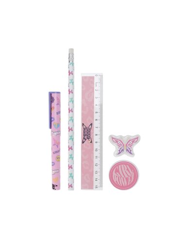 Σχολικό σετ 5 τεμαχίων monster Υ25x9,5x2εκ.