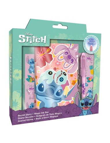 Σετ ημερολόγιο Stitch Family με μαγικό στυλό Υ23x22x3εκ.