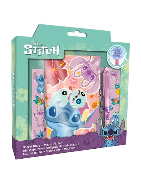 Σετ ημερολόγιο Stitch Family με μαγικό στυλό Υ23x22x3εκ.