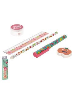 Σχολικό σετ 5 τεμαχίων "Funny Fruit”  Υ23x9x9εκ.
