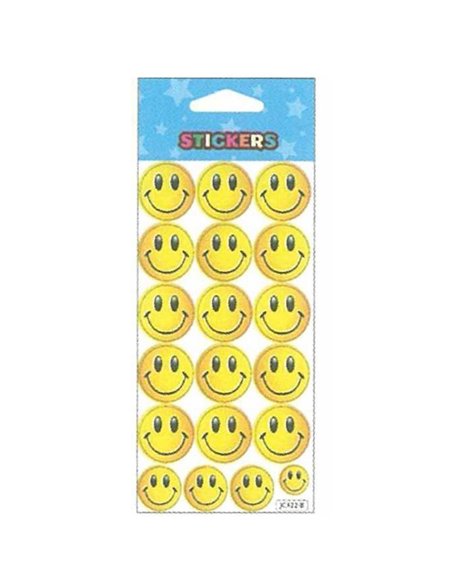 Στίκερ αυτοκόλλητες φατσούλες κίτρινες 7x13εκ.