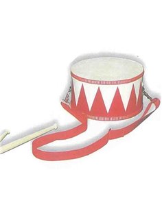 Ντραμ ξύλινο κόκκινο Υ10x20x20εκ.