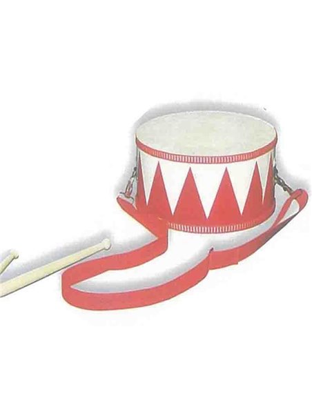 Ντραμ ξύλινο κόκκινο Υ10x20x20εκ.