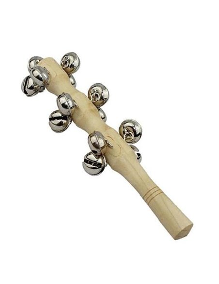 Μουσικό ξυλάκι με 13 κουδουνάκια 20.5x6x6εκ.