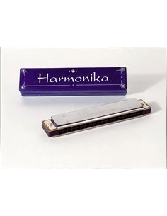 Φυσαρμόνικα μεταλλική με 20 τρύπες 15,5εκ.