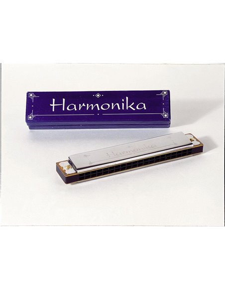 Φυσαρμόνικα μεταλλική με 20 τρύπες 15,5εκ.