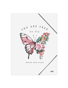 Next φάκελος λάστιχο "Butterfly" Υ35x25εκ.