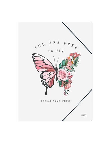 Next φάκελος λάστιχο "Butterfly" Υ35x25εκ.