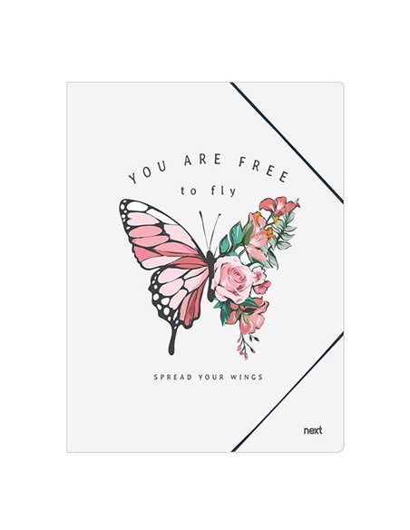 Next φάκελος λάστιχο "Butterfly" Υ35x25εκ.