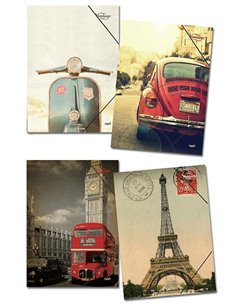 Next φάκελος λάστιχο "Vintage" Υ35x25εκ.