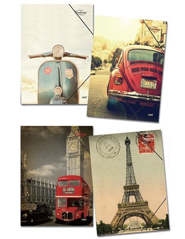 Next φάκελος λάστιχο "Vintage" Υ35x25εκ.