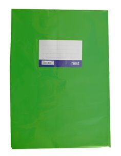 Next κάλυμμα τετραδίων εξηγήσεων πράσινο 17x25εκ.
