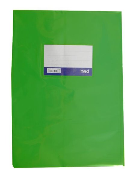 Next κάλυμμα τετραδίων εξηγήσεων πράσινο 17x25εκ.