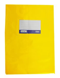 Next κάλυμμα τετραδίων εξηγήσεων κίτρινο 17x25εκ.