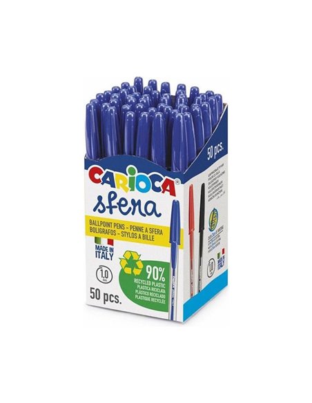 Carioca στυλό Sfera μπλε 1.0mm 50ΤΜΧ