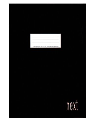 Next τετρ. καρφίτσα μαύρο 17x25εκ. 40φυλ.