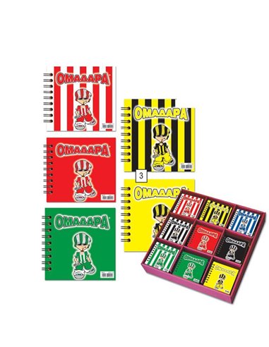 02011-1 ΤΕΤΡ.ΣΠΙΡΑΛ 9Χ9 "ΟΜΑΔΑΡΑ"ΚΟΚΚΙΝ