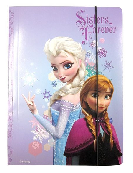 Frozen σχολικός φάκελος με λάστιχο 34x32x0.5εκ.