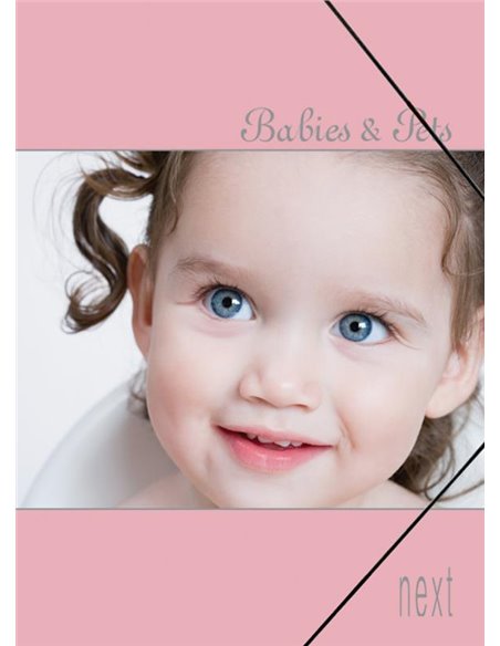 Next φάκελος λάστιχο "Baby girl" Υ35x25εκ.