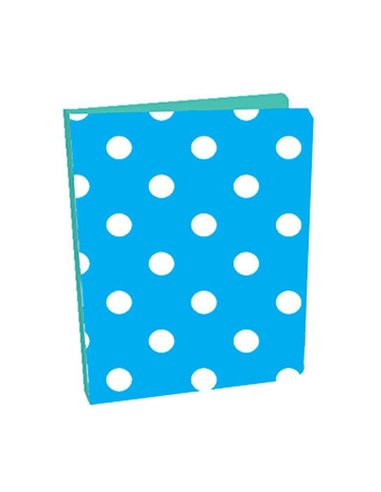 Next κλασέρ "Πουά" μπλε με 2 κρίκους Υ26x21εκ.