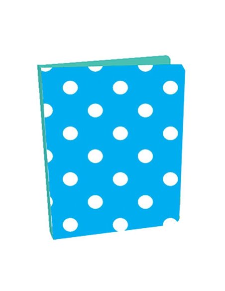 Next κλασέρ "Πουά" μπλε με 2 κρίκους Υ26x21εκ.