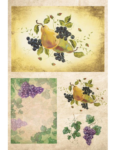 Χαρτί decoupage "Fruits" 32x48εκ.