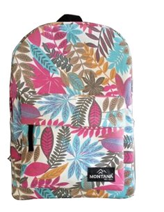 Montana τσάντα πλάτης εφηβική φύλλα με 1 θήκη 40x28x12εκ.