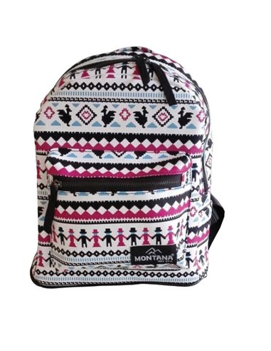 Τσάντα πλάτης montana με σχέδια 37x25x9εκ.