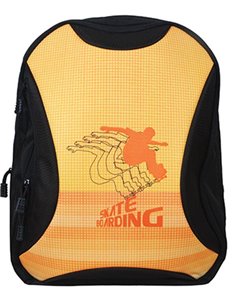 Tiger τσάντα πλάτης δημοτικού Skate πορτοκαλί με 1 θήκη 43x33.5x21εκ.