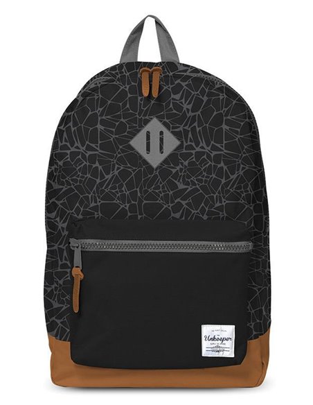 Unkeeper τσάντα δημοτικού μαύρη με 2 θήκες 43x32.5x13.3εκ.