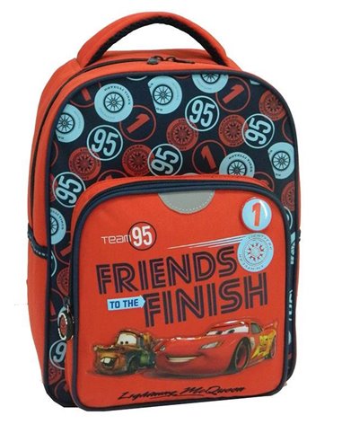 Bagtrotter τσάντα νηπίου πλάτης Cars με 1 θήκη 35x26x11εκ.