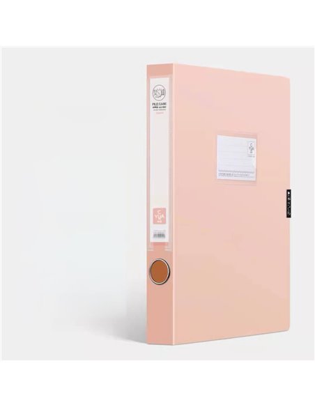 Κουτί αρχειοθέτησης pastel A4 Υ32x23.8x3,8εκ ροζ