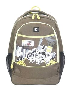 Tiger τσάντα πλάτης εφηβική Cozy καφέ με 2 θήκες 46x30x13εκ.