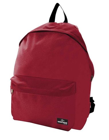 Montana τσάντα πλάτης εφηβική κόκκινη με μπροστινή θήκη 40x29x16.5εκ.