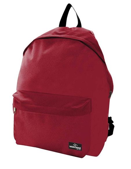 Montana τσάντα πλάτης εφηβική κόκκινη με μπροστινή θήκη 40x29x16.5εκ.