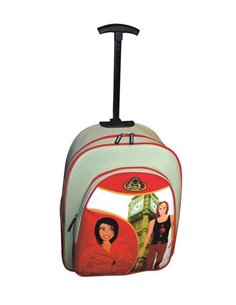 Τσάντα τρόλευ city girls london 33χ42εκ.