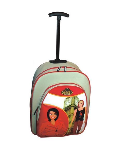 Τσάντα τρόλευ city girls london 33χ42εκ.