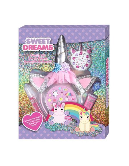 Σετ με αξεσουάρ ομορφιάς παιδικό "Sweet Dreams" 26x33x3εκ.