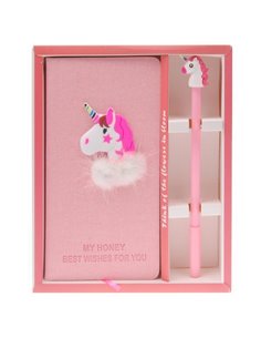 Σημειωματάριο "μονόκερος" Υ18x9.5εκ. με στυλό