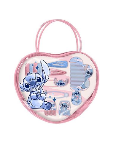 Τσαντάκι Stitch με αξεσουάρ μαλλιών 20x25εκ.