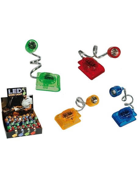 Φωτάκι τσέπης led με μπαταρίες, 4 χρώματα