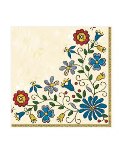 Χαρτοπετσέτες 20τεμ. "μοτίβο με λουλούδια 2" 33x33εκ. (SLOG 019701)