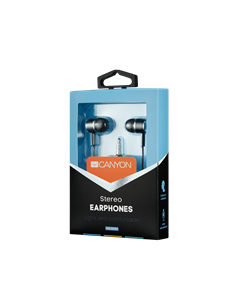 Canyon Stereo headphones with mic, 3.5mm BLACK - CNE-CEPM01B