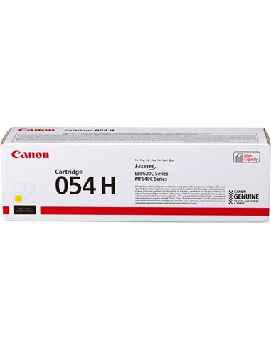 Toner Laser Canon Crtr CRG-054HY Yellow HC - 2.3K Pgs